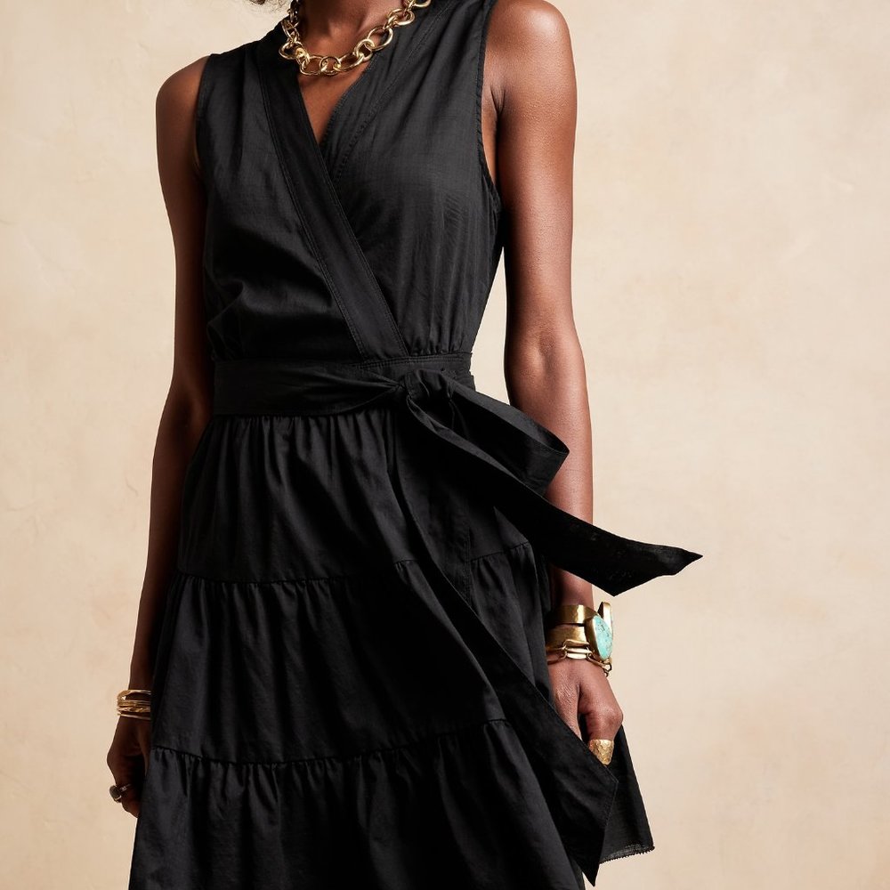 Banana Republic Stampa Mini Dress - New With Tags, Medium, Black